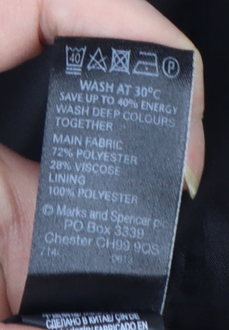 Marks and Spencer Womens Gold Jacquard Blazer UK 14 Tuxedo Style