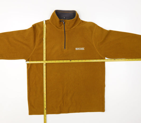 Regatta Men’s Brown Fleece 1/4 Zip Pullover Sweatshirt M