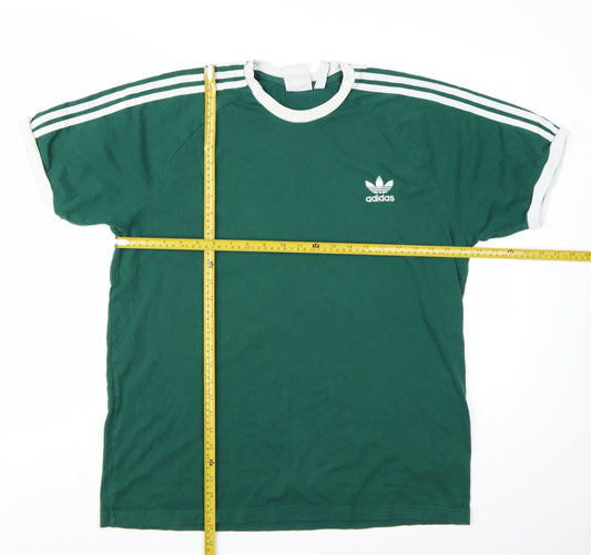 Adidas Men's Green XL Crew Neck Short Sleeve Sports T-Shirt