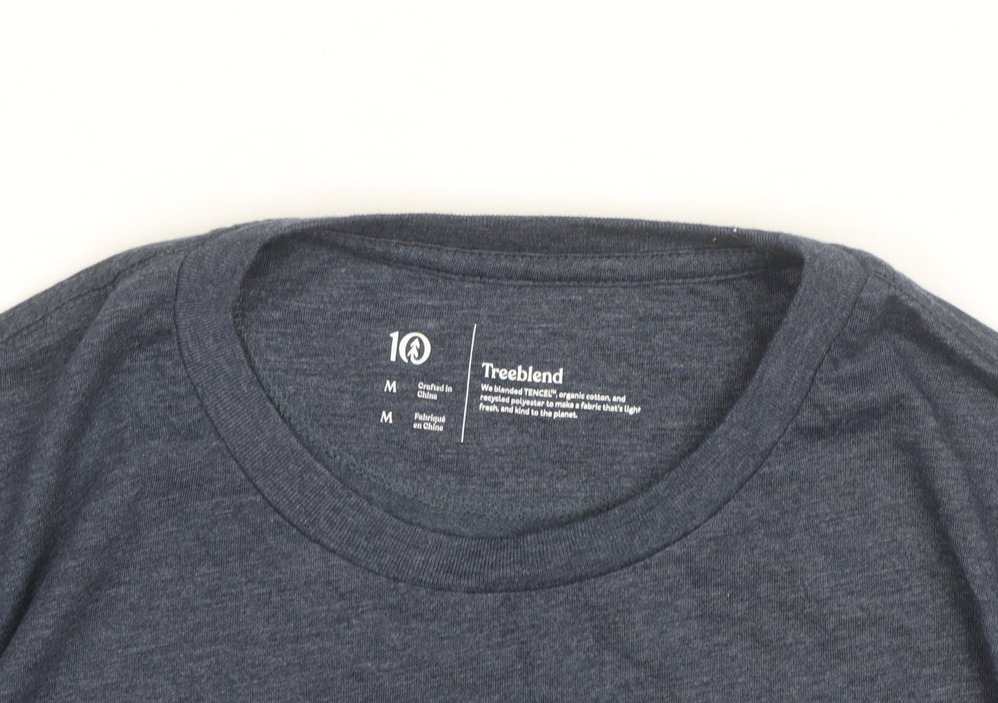 Tentree Men's Blue Long Sleeve Treeblend Crew Neck Top Size M