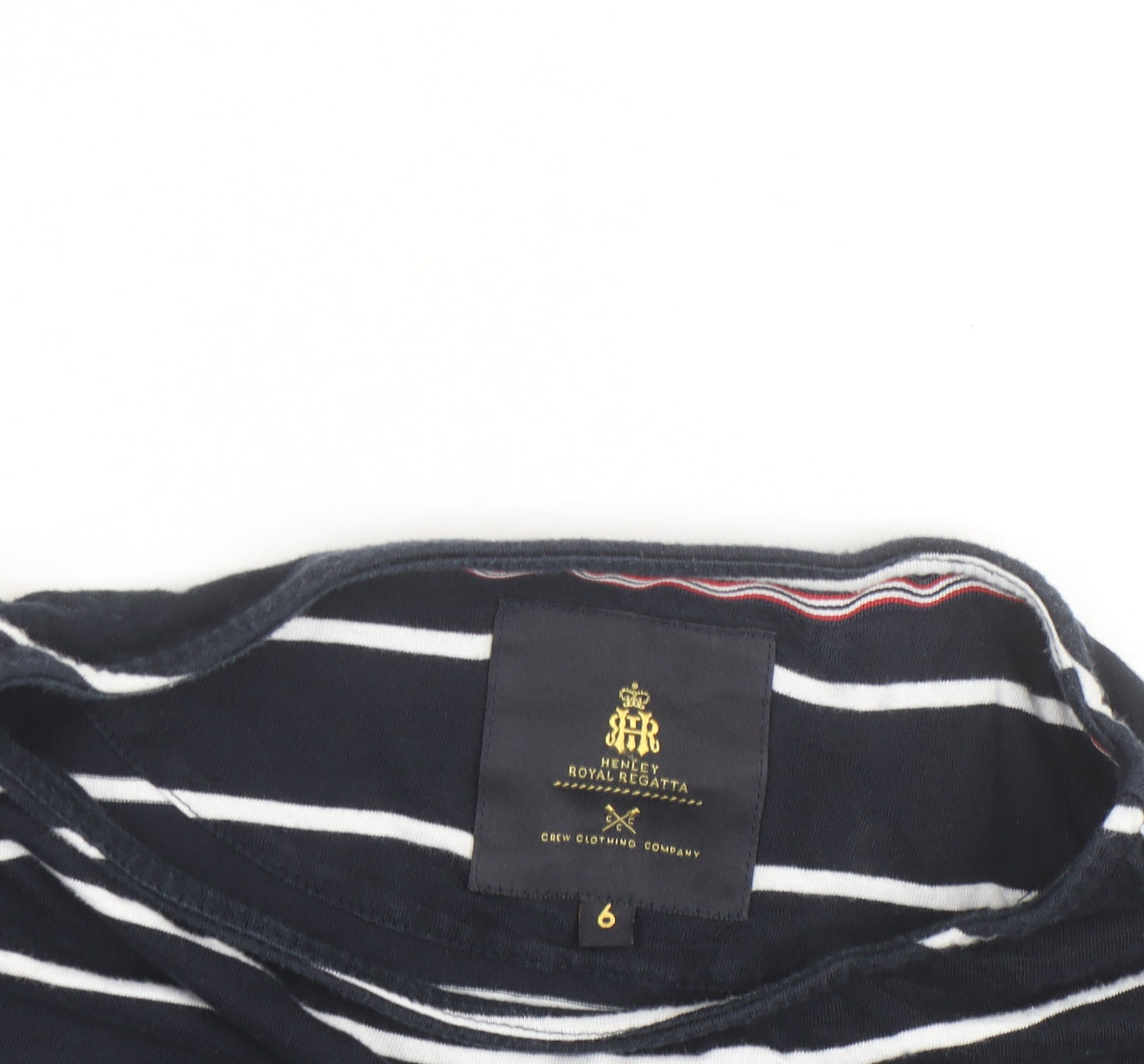 Crew Clothing Women’s Blue White Striped Long Sleeve T-Shirt Size 6
