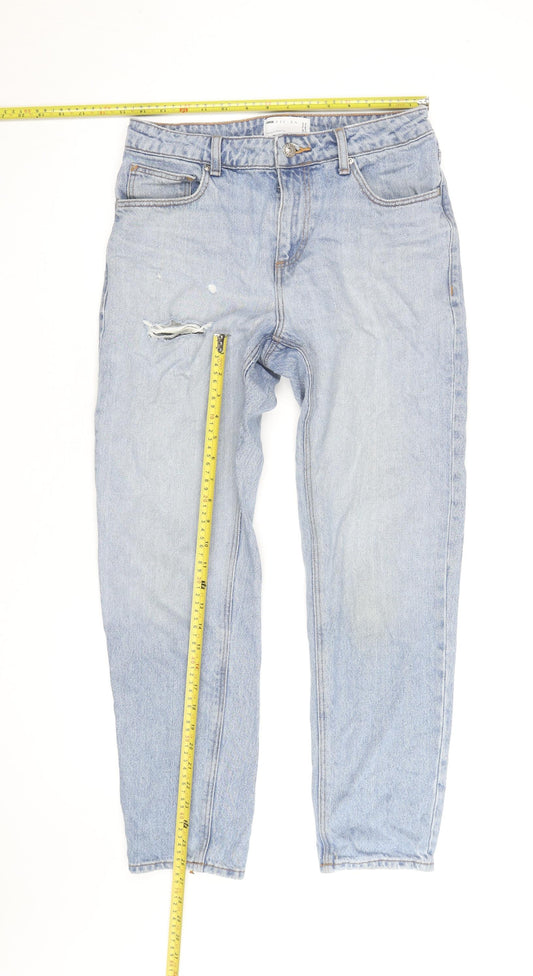 ASOS Design Men's Light Blue Distressed Slim Jeans W38 L31