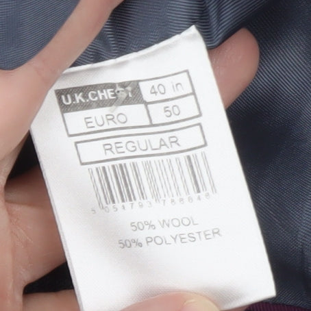 Primark Women’s Pink Double-Breasted Blazer Size 6 Wool Blend