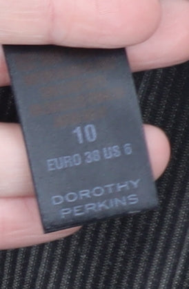 Brand and care label for Dorothy Perkins Women Beige Black Bodycon Dress, size 10