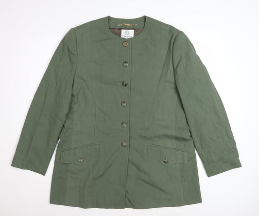 Viyella Women's Green Regular Fit Long Sleeve Country Jacket UK 16