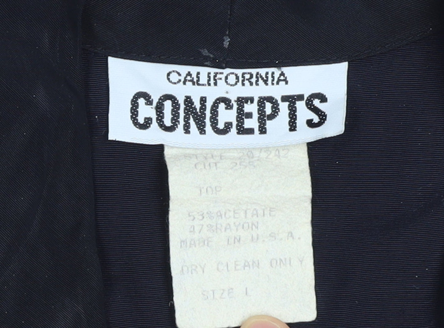 California Concepts Women's Grey Floral Jacquard Shawl Lapel Blazer Size L