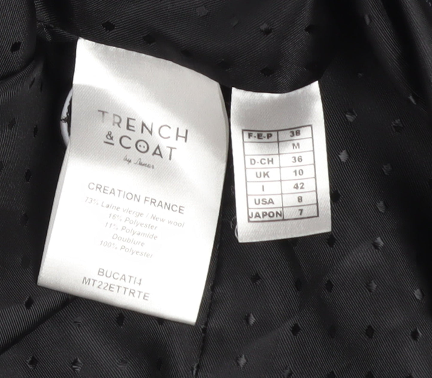 Trench & Coat Women's Grey Wool Pea Coat Size 10 Mid-Length