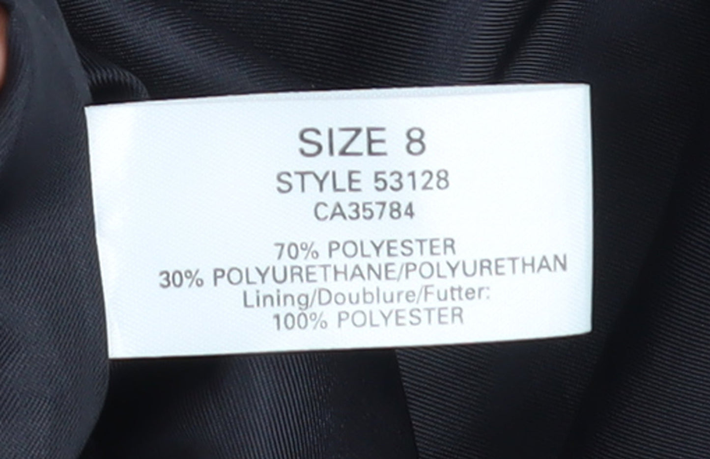 Planet Women's Black Long Trench Coat Size 8 Regular Fit