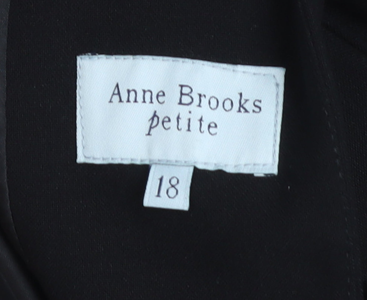 Anne Brooks Petite Women’s Black Size 18 Tailored Blazer Jacket