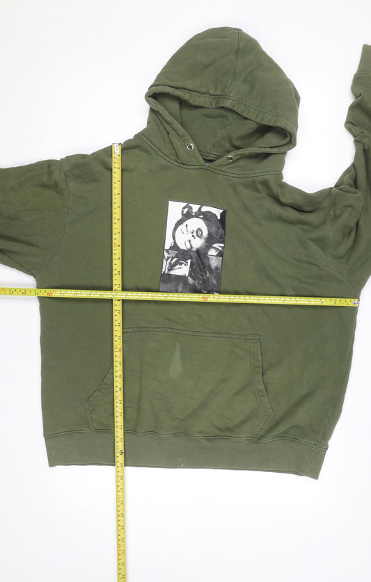 Made By Atelier Men’s Green XL Pullover Hoodie Graphic Print