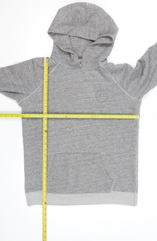Jack Wills Women's Grey Pullover Hoodie UK 8 Cotton Blend Casual