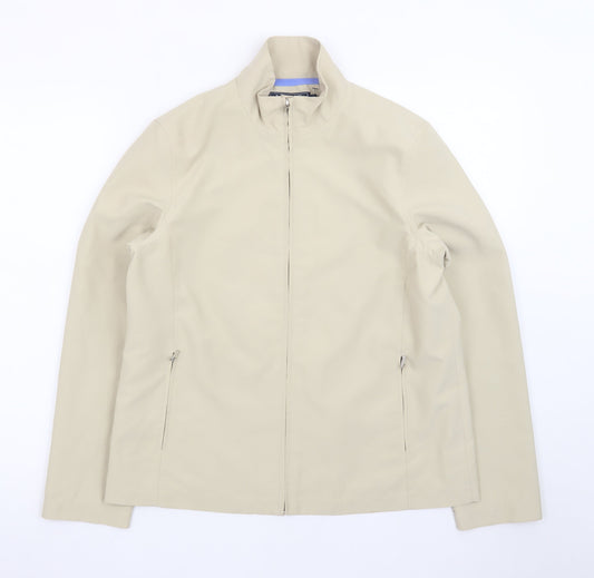 Maine New England Women’s Beige Full Zip Softshell Jacket Size 12