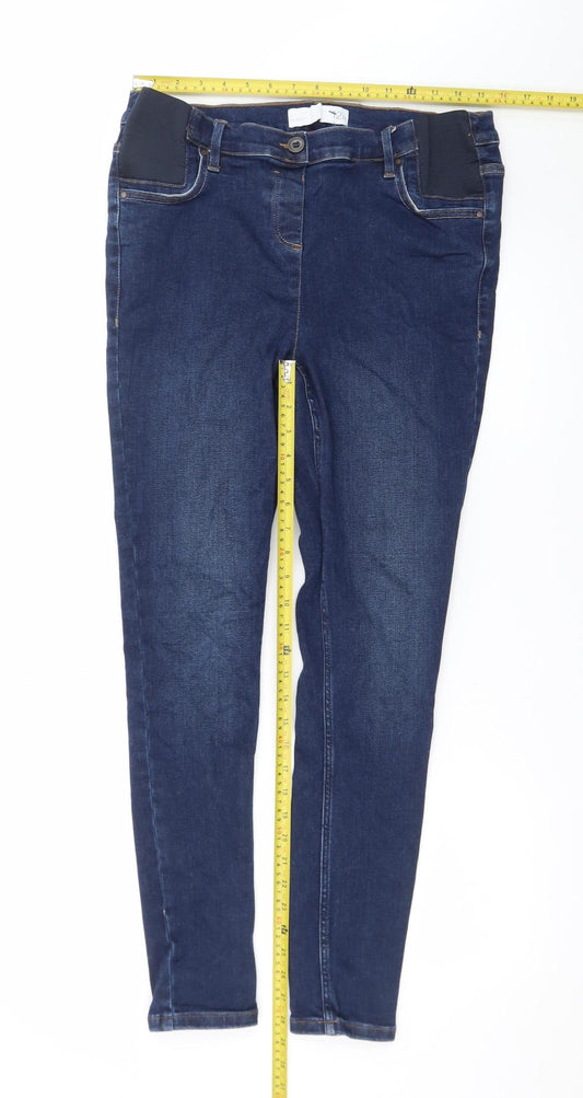 Next Women's Blue Skinny Jeans Size 12 Regular Stretch Denim
