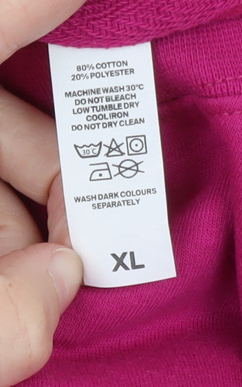 Percy & Nell Womens Pink Crew Neck 'Love' Cotton Sweatshirt XL
