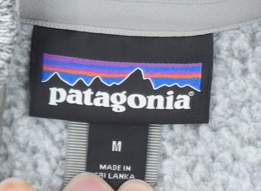 Patagonia Women Grey Full Zip Fleece Jacket Size M