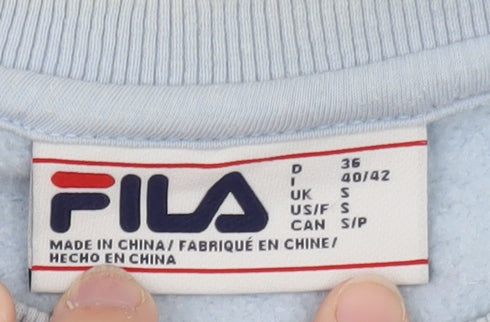 Fila Women's Light Blue Crew Neck Pullover Sweatshirt Size S