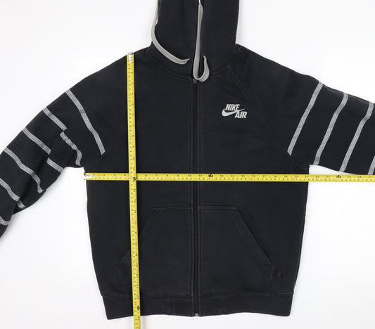 Nike Air Men's Black Full Zip Hoodie Size S Lined Fleece Sportswear
