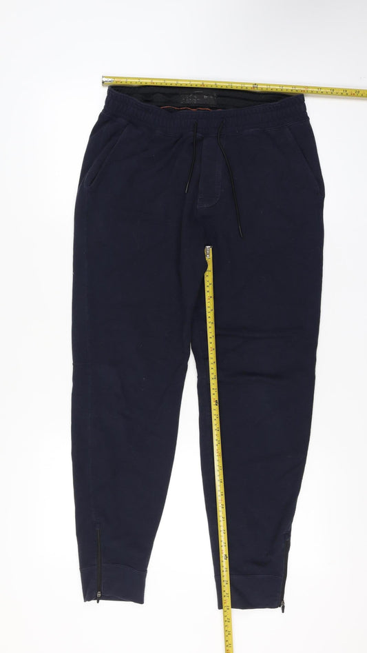 Abercrombie & Fitch Men’s Navy Jogger Sweatpants Medium Zip Hem