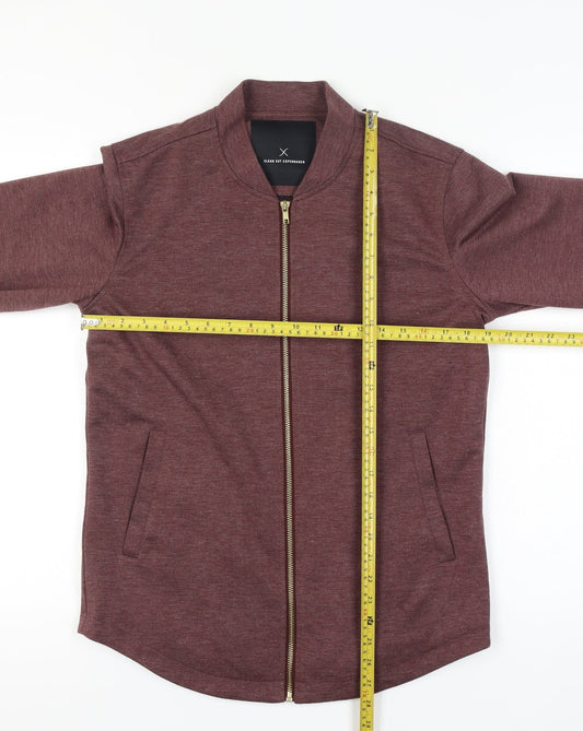 Clean Cut Copenhagen Men's Brown Bomber Jacket Size M Zip Up Cotton Blend