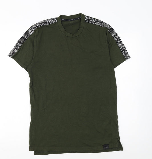 H&M Sport Men's Green Short Sleeve T-Shirt Size S Gym Training