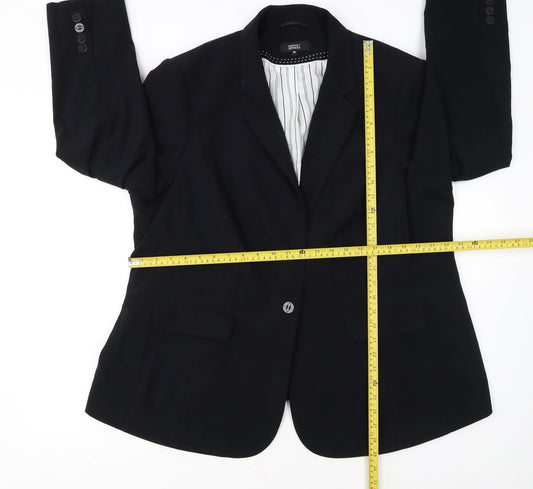 Marks and Spencer Women's Black Size 24 Classic Single-Breasted Blazer