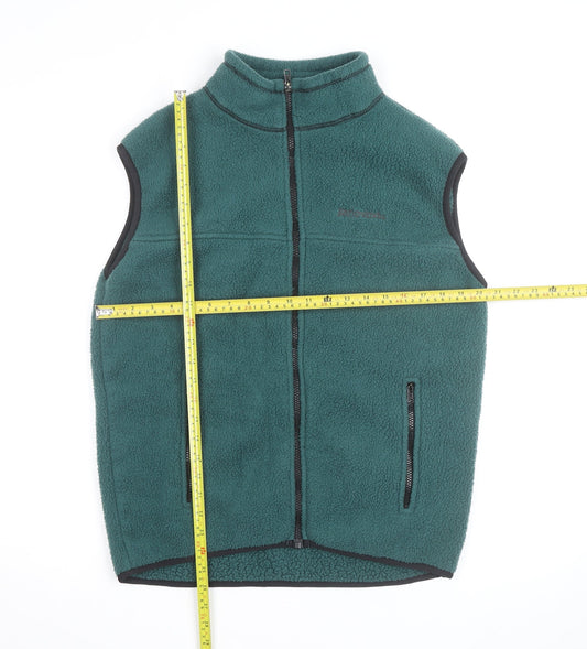 Polartec Men's Green Fleece Zip Waistcoat Bodywarmer Size S