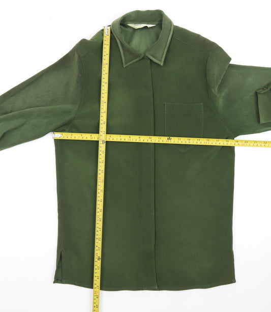 Jumper Womens Green Basic Jacket Size S Regular Fit Classic Style