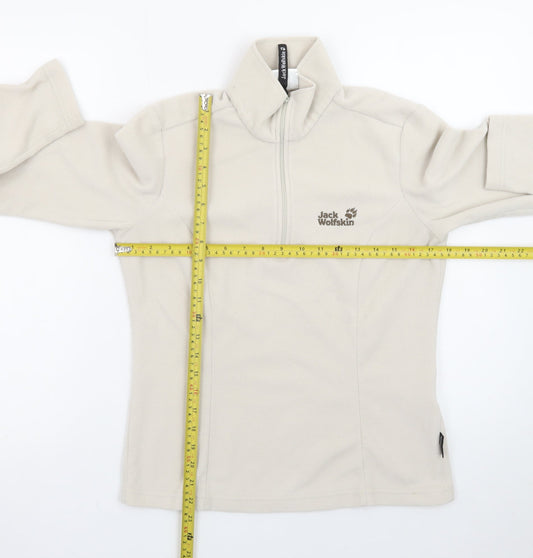 Jack Wolfskin Women's Beige Fleece Pullover Sweatshirt UK 12/14