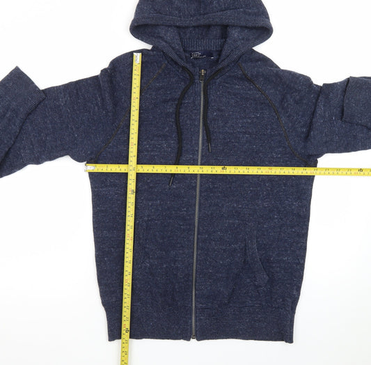 GAP Men's Blue Full Zip Knit Hoodie Size S