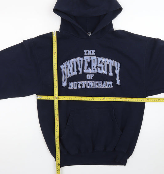 Jerzees Men's Blue University of Nottingham Pullover Hoodie M
