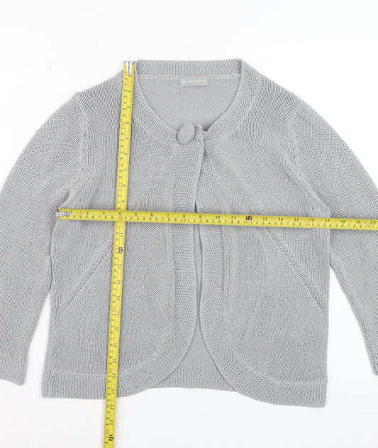 Marks and Spencer Per Una Women's Grey Size 12 Cardigan Jumper
