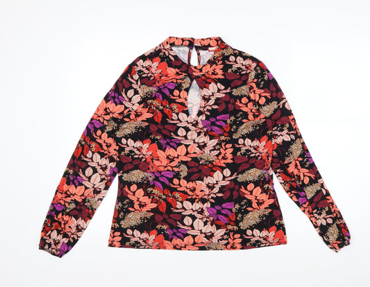 Additional front view of Joe Browns women’s multicoloured floral long sleeve tunic blouse uk 10