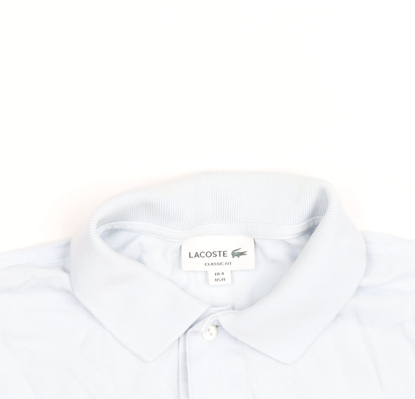Lacoste Men's Blue Classic Fit Cotton Polo Shirt Size M