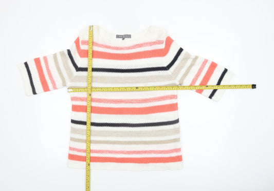 Jessica Graaf Women Multicoloured Striped 3/4 Sleeve Pullover Jumper S