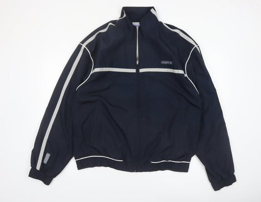 Reebok Men’s Blue XL Sports Full Zip Reflective Jacket