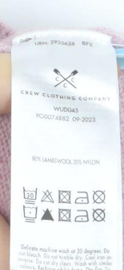 Additional view of Crew Clothing Women Pink Roll Neck Wool Jumper, size 12