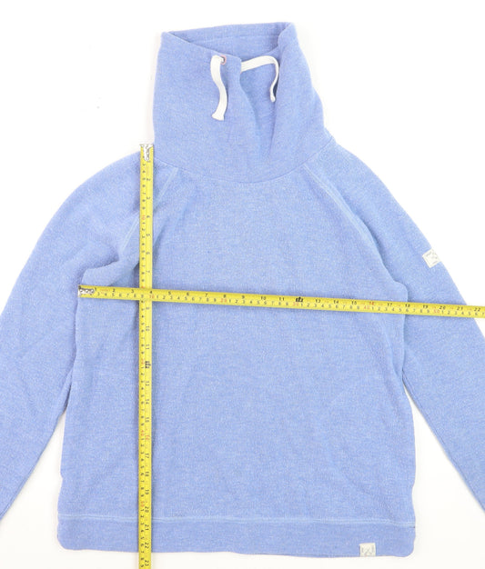 Joules Women's Blue Pullover Sweatshirt UK 12 Cotton Blend