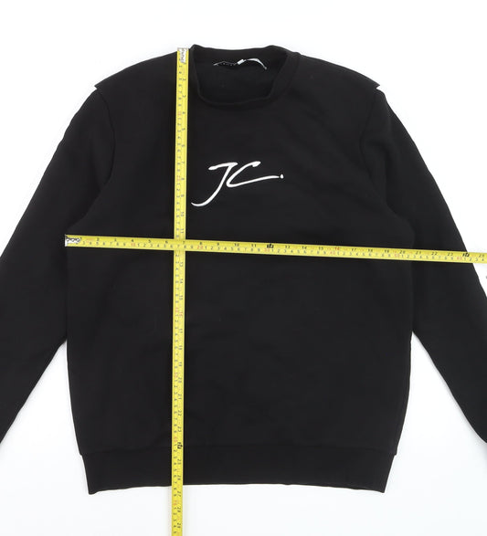Jameson Carter Men's Black XL Pullover Sweatshirt Crew Neck Logo
