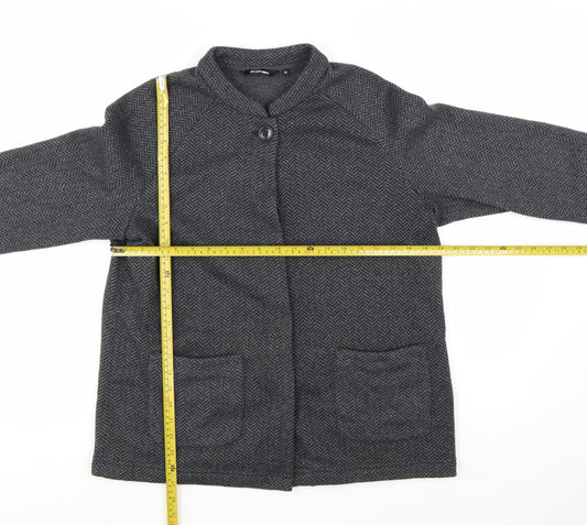Rohan Womens Grey Herringbone Mid-Length Jacket Size 14