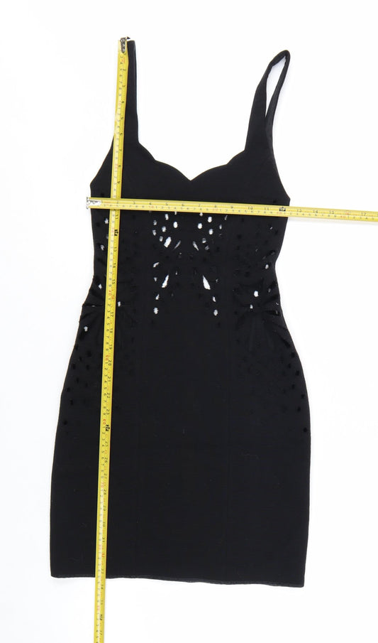 Jasmine Di Milo Women’s Black Size 8 Bodycon Stretch Cocktail Dress