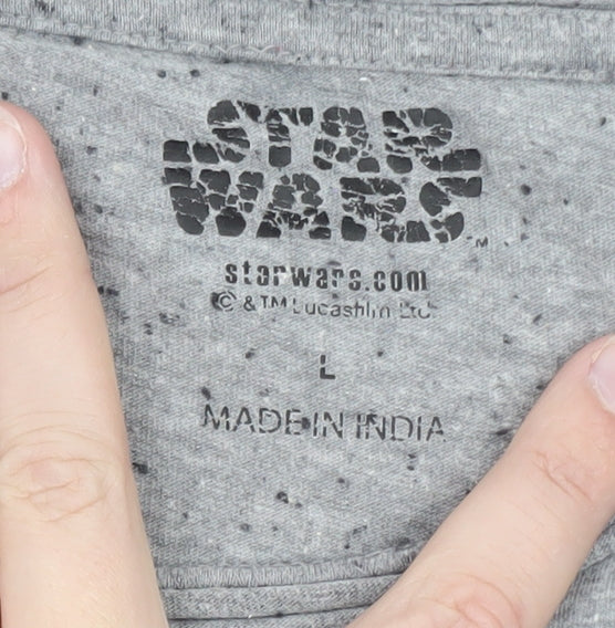 Star Wars Men's Grey Stormtrooper Graphic Crew Neck T-Shirt L
