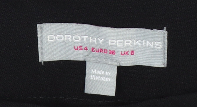 Additional view of Dorothy Perkins women’s black, size UK 8, polyester tapered trousers