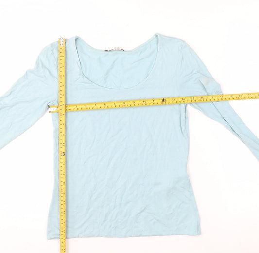 Hobbs Women’s Blue 3/4 Sleeve Rayon Jersey Top Size S
