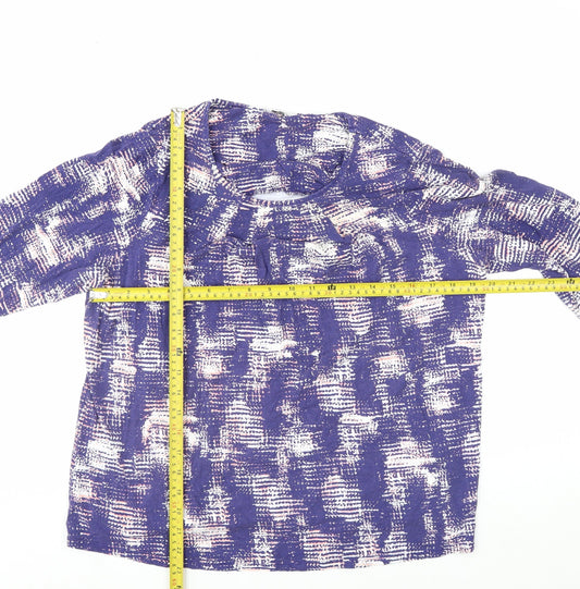 Marks and Spencer Women’s Purple Geometric Tunic Blouse Size 20