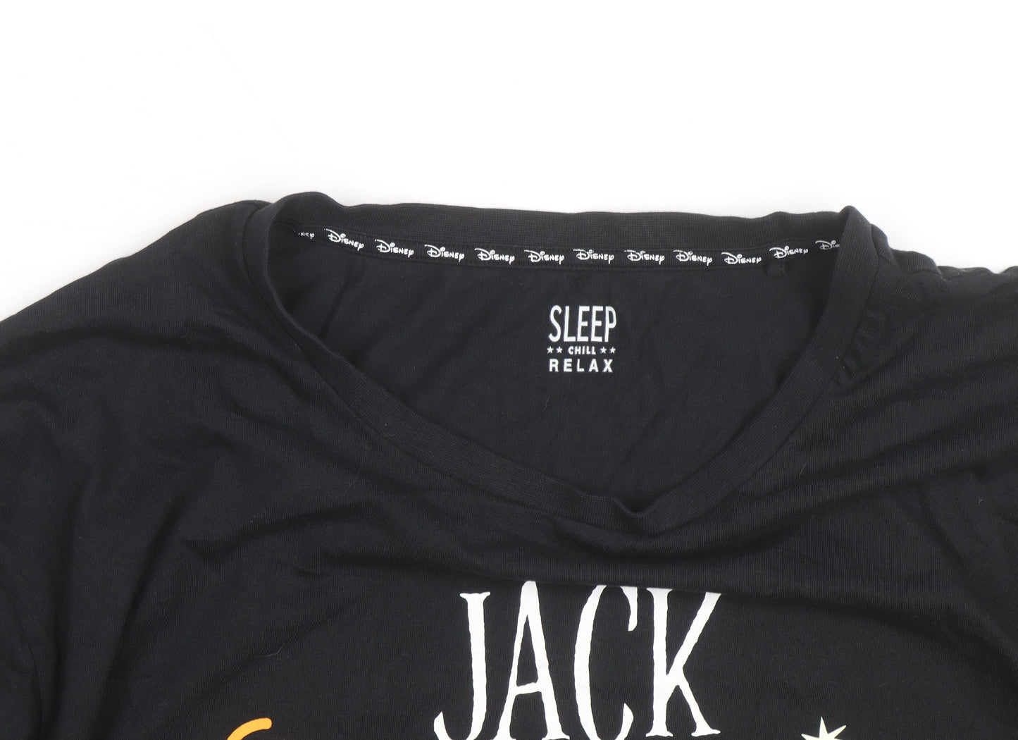 Additional view of Disney Men's Black Jack Skellington Long Sleeve Halloween Top, size L