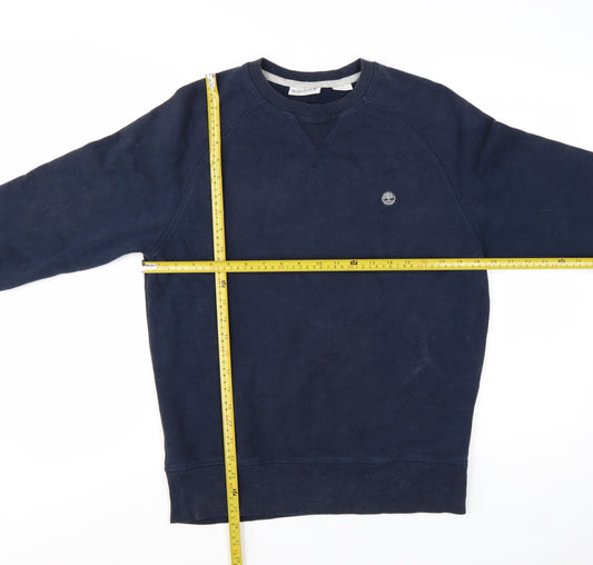 Timberland Men's Blue Regular Fit Crew Neck Sweatshirt Size S