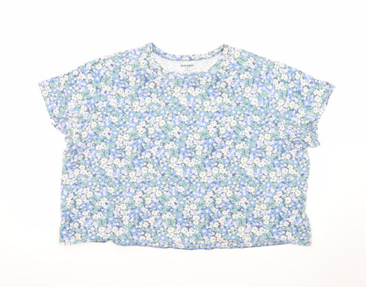 Old Navy Women’s Multicoloured Floral Relaxed Fit T-Shirt XXL