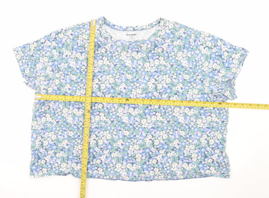 Old Navy Women’s Multicoloured Floral Relaxed Fit T-Shirt XXL