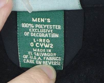 Additional view of L.L.Bean Men's Blue Black Fleece Bodywarmer Gilet Vest, size L, Regular