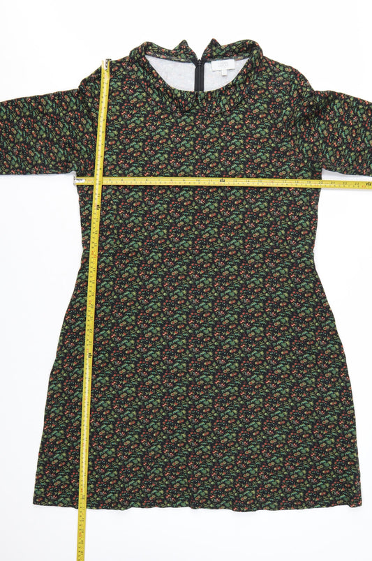 Laura Ashley Women's Multicoloured Floral A-Line Dress Size 18